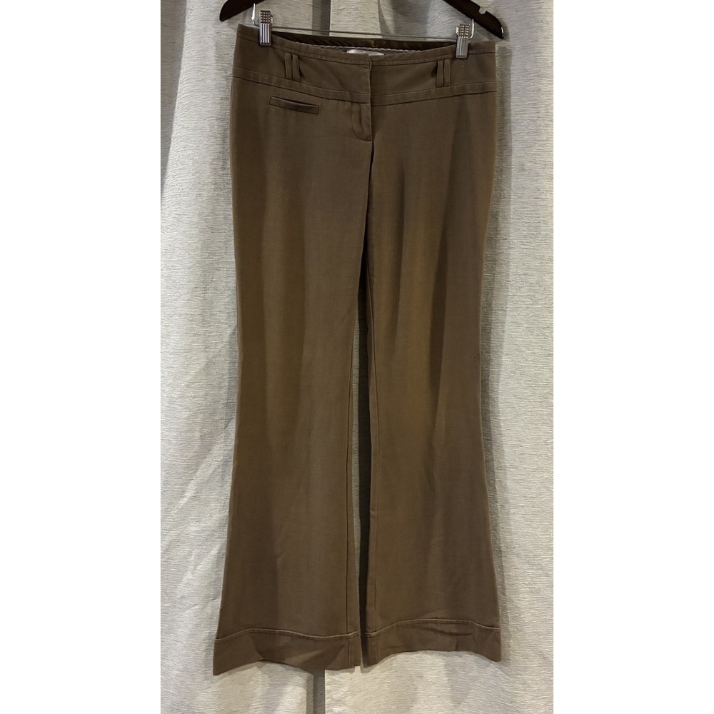 Charlotte Russe Y2K Beige Office Dress Pants Low Rise Size 5 P24835